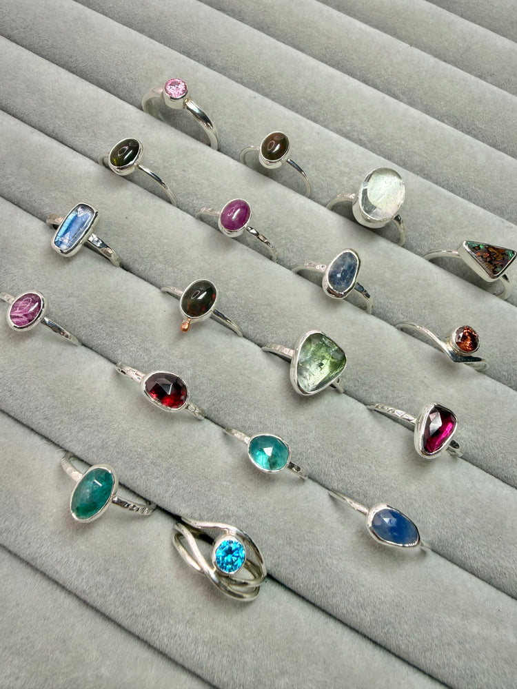 Spring gem stone ring sale 2026