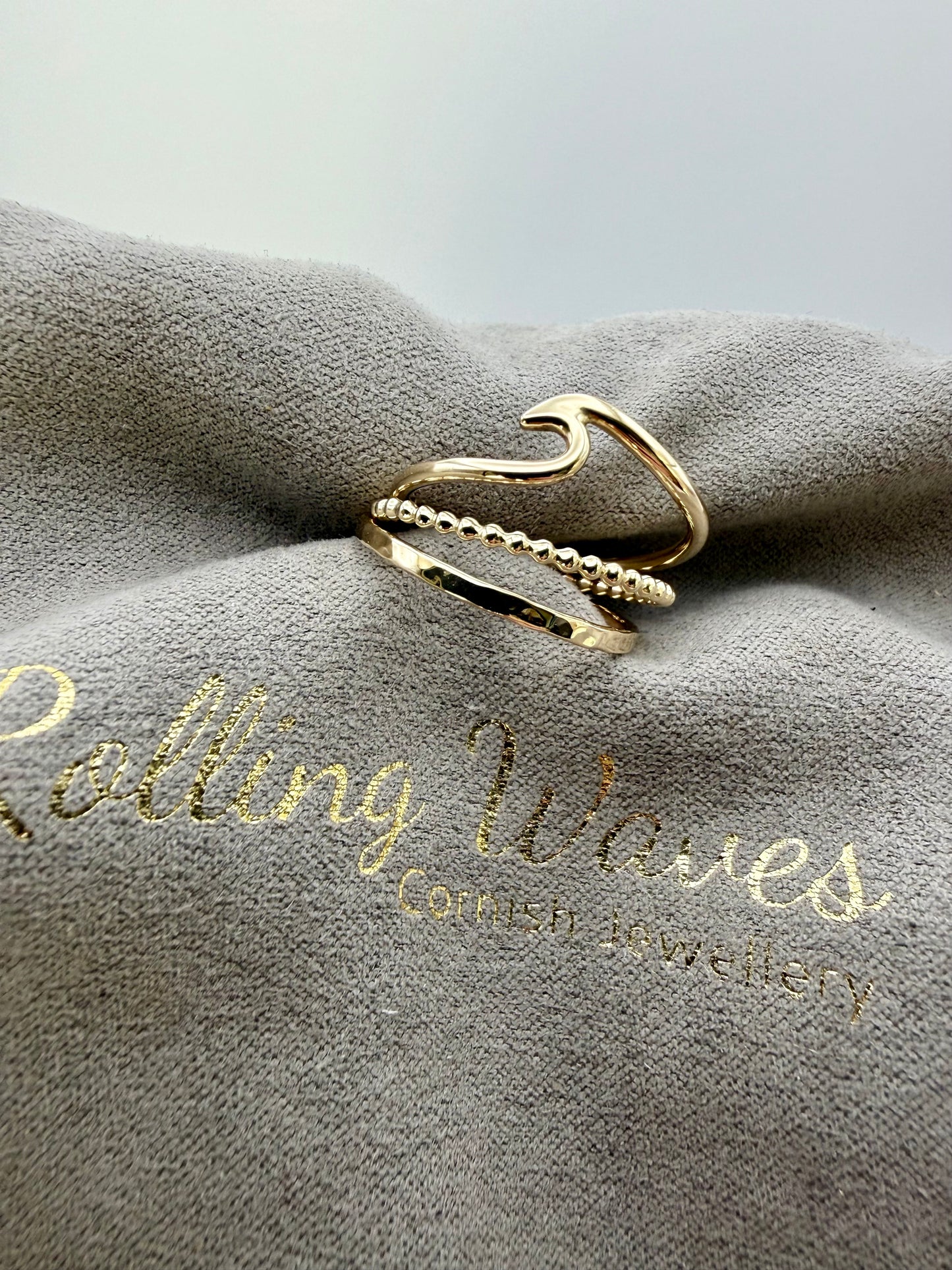 9ct yellow gold stacking ring/rings