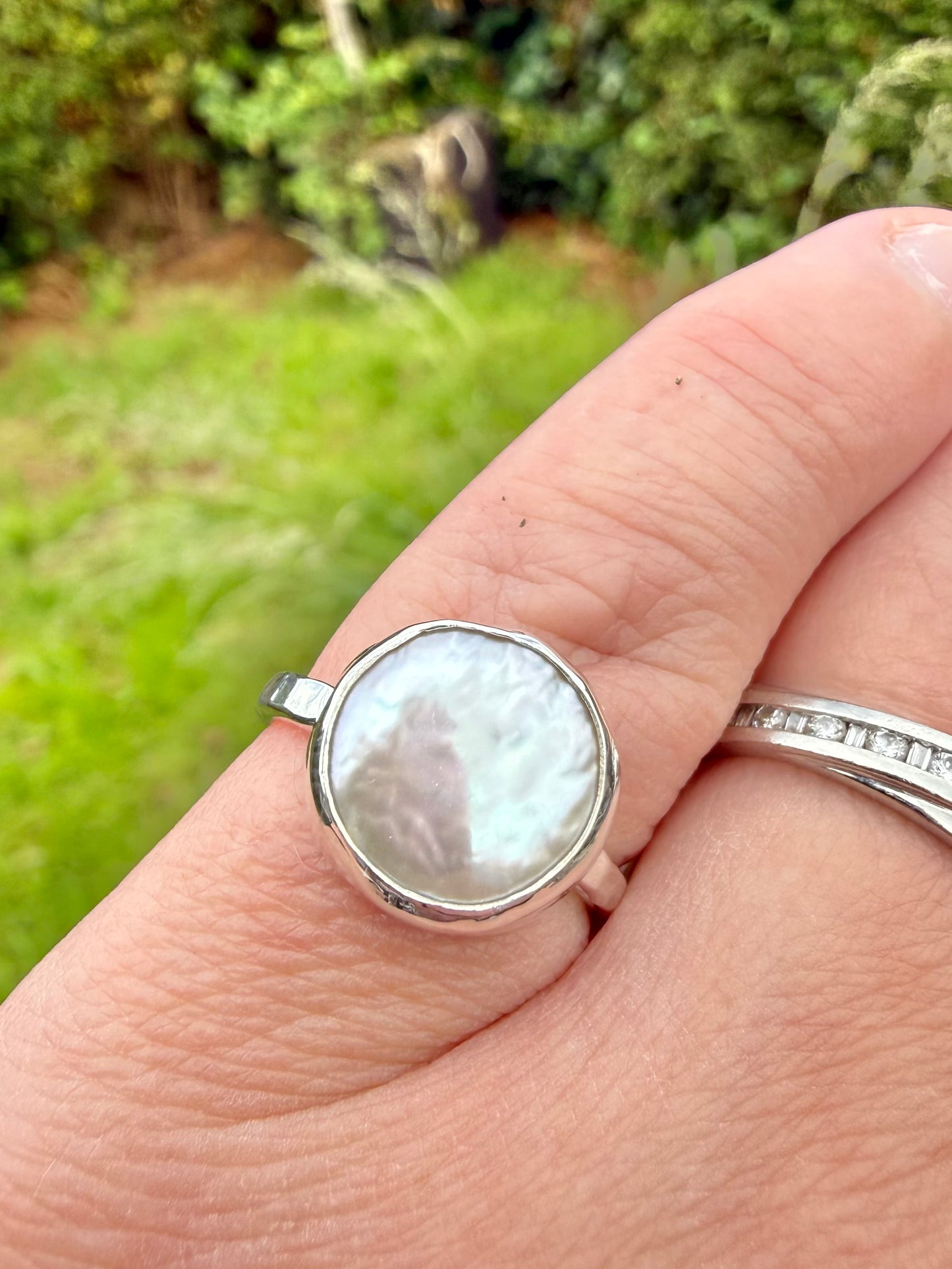Fresh water pearl ring Size L *SECONDS*