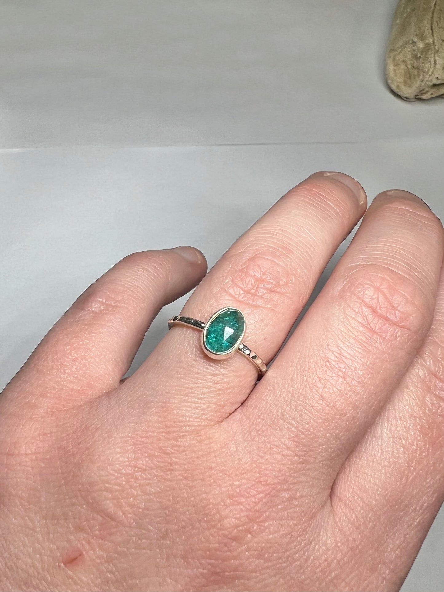 Apatite ring - size UK N1/2