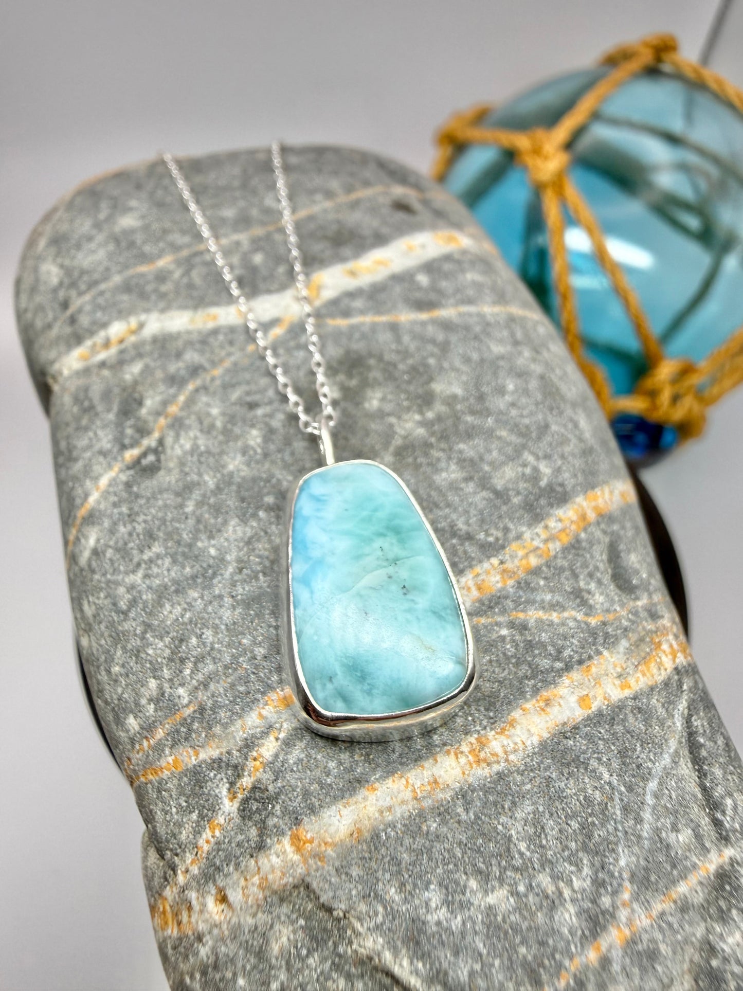 Larimar pendant necklace