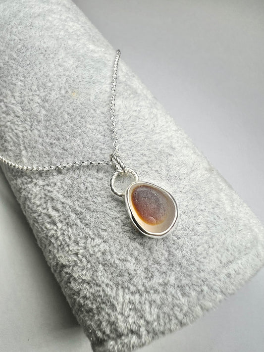 Seaham multi seaglass necklace