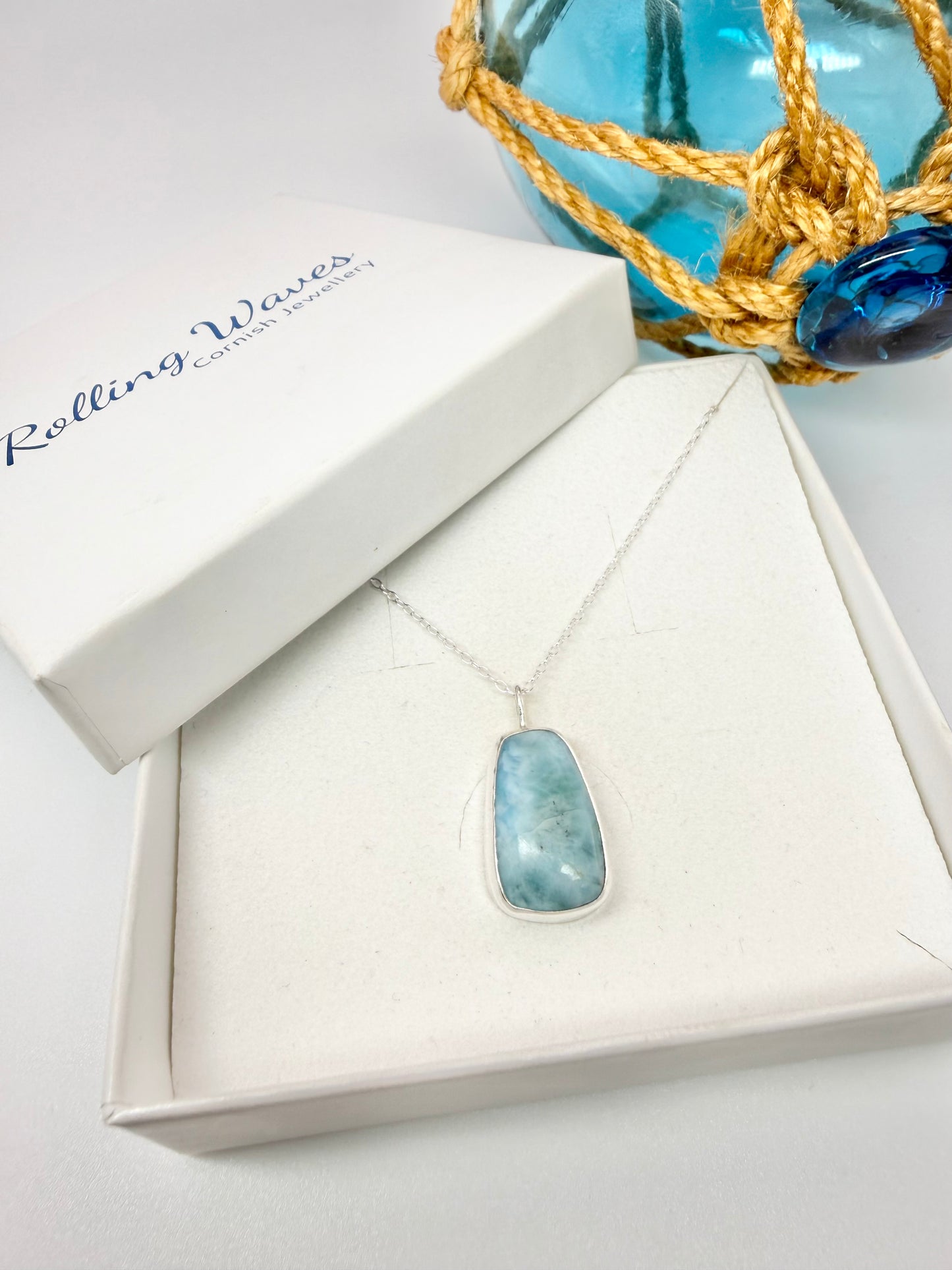 Larimar pendant necklace