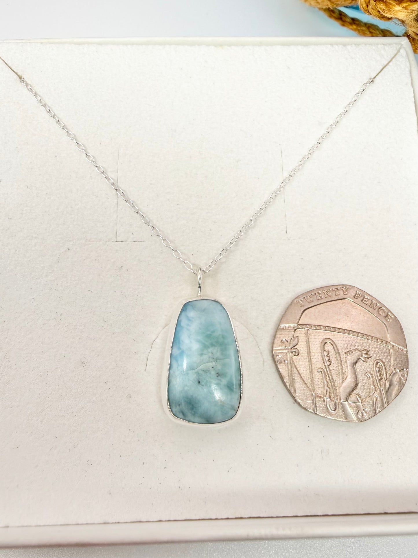 Larimar pendant necklace