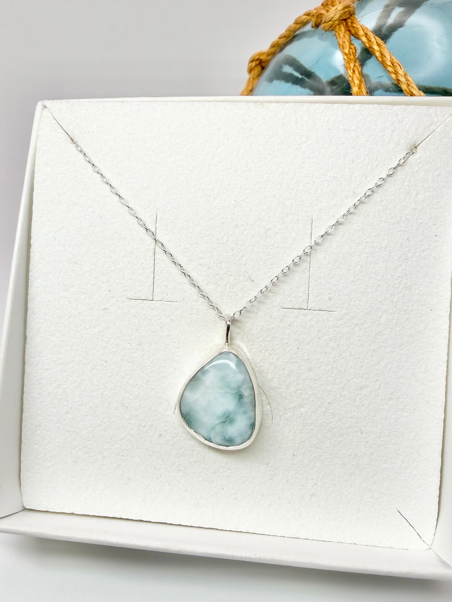 Larimar pendant necklace