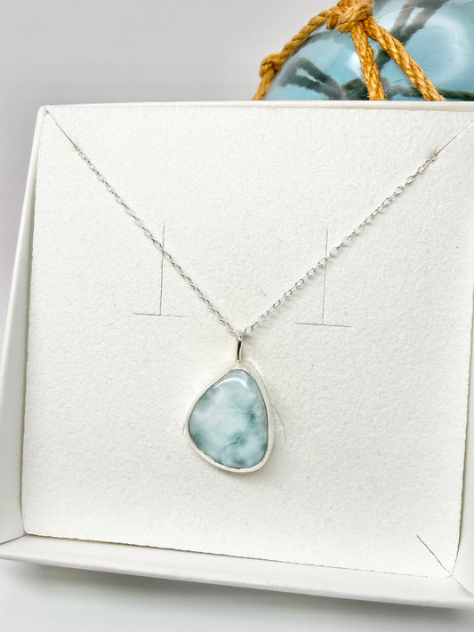 Larimar pendant necklace