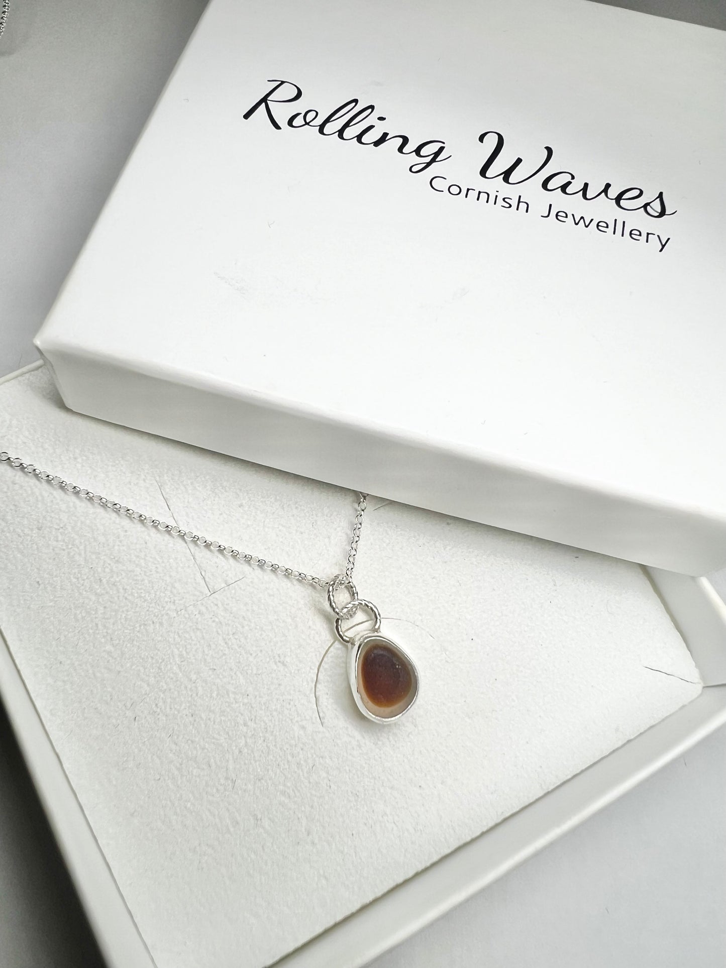 Seaham multi seaglass necklace