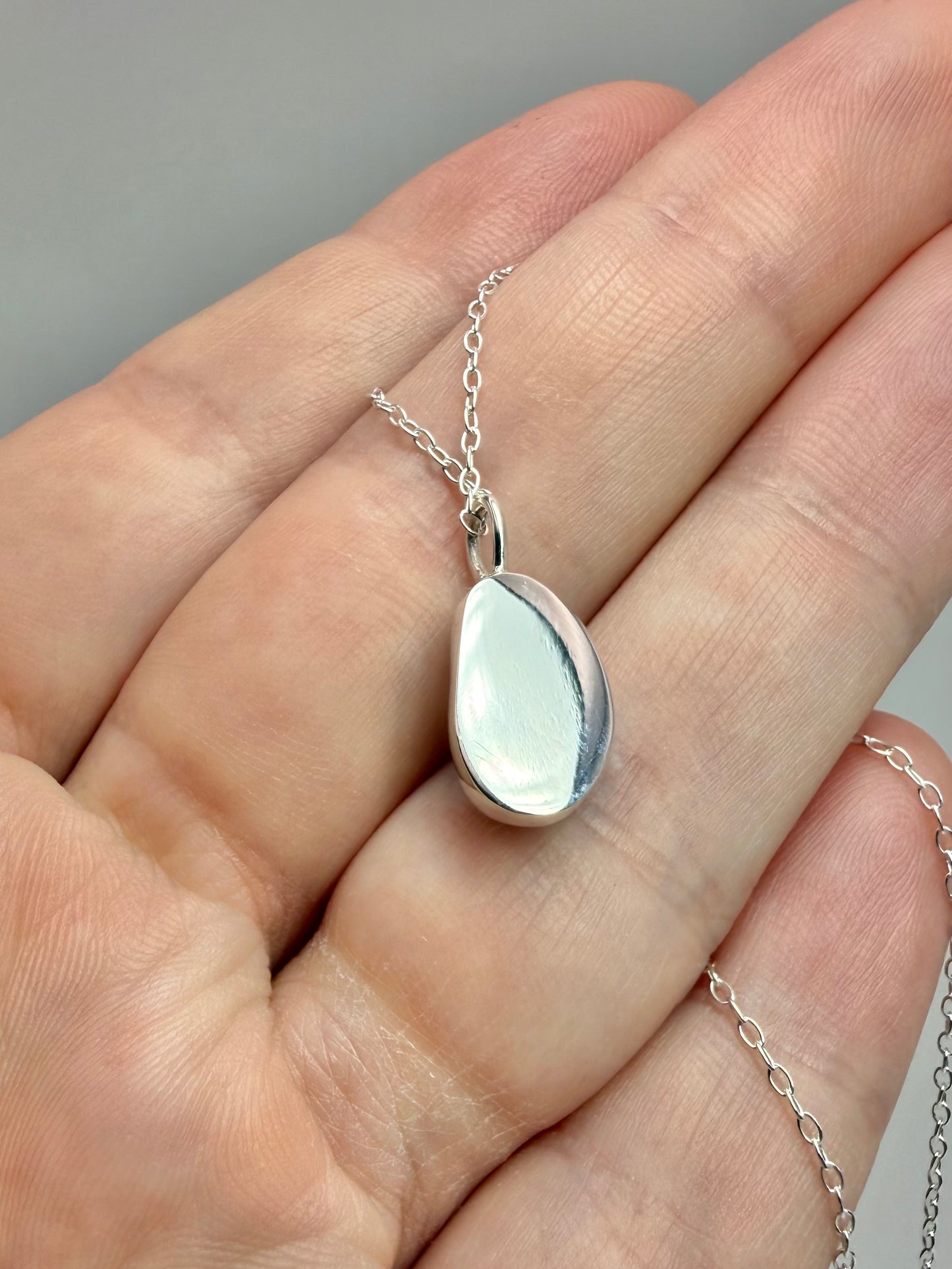 Aqua Cornish seaglass necklace