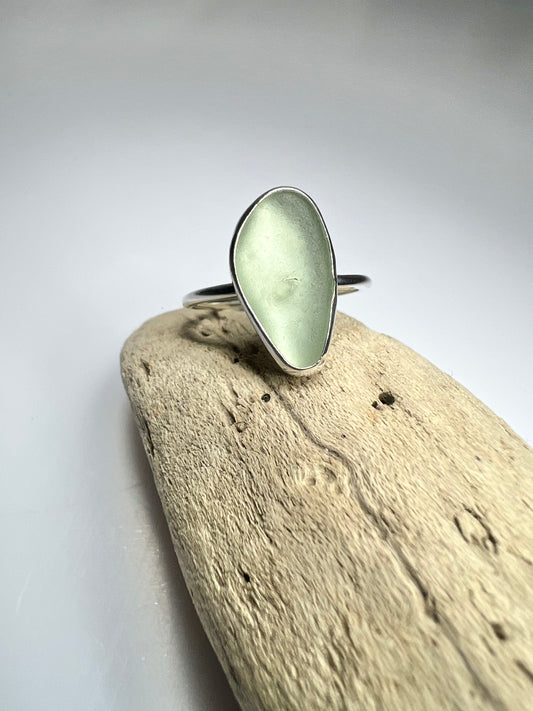 Seafoam green Cornish seaglass UK size O