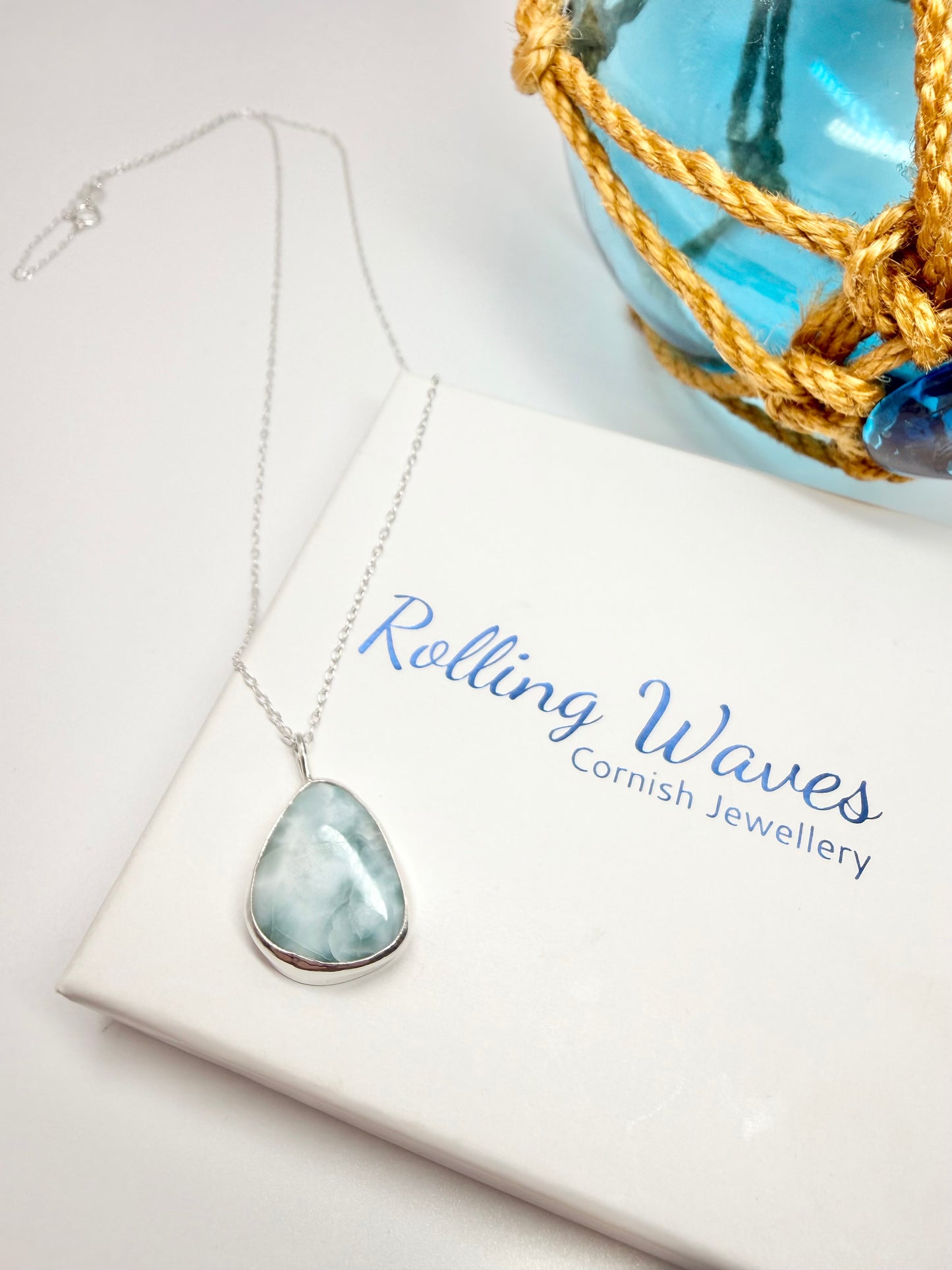 Larimar pendant necklace
