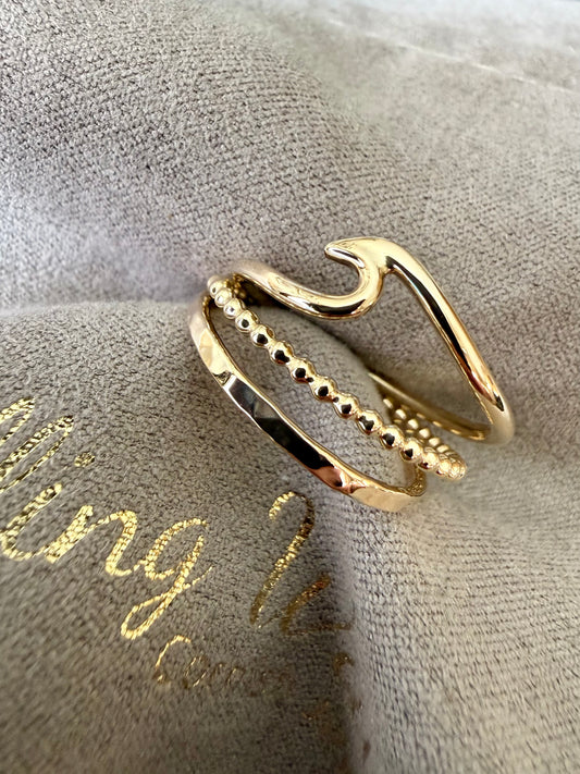 9ct yellow gold stacking ring/rings