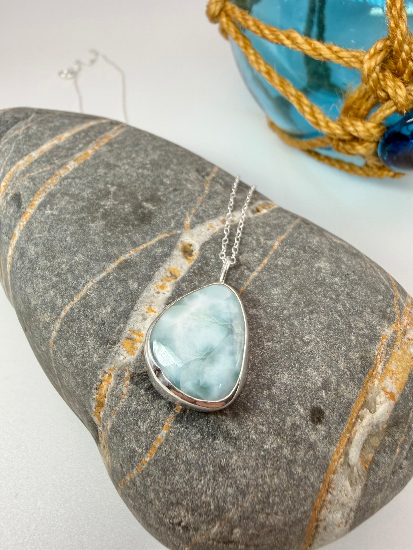 Larimar pendant necklace