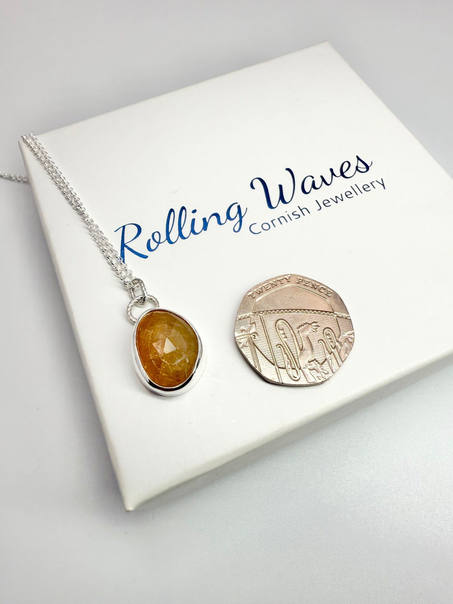 Yellow sapphire necklace