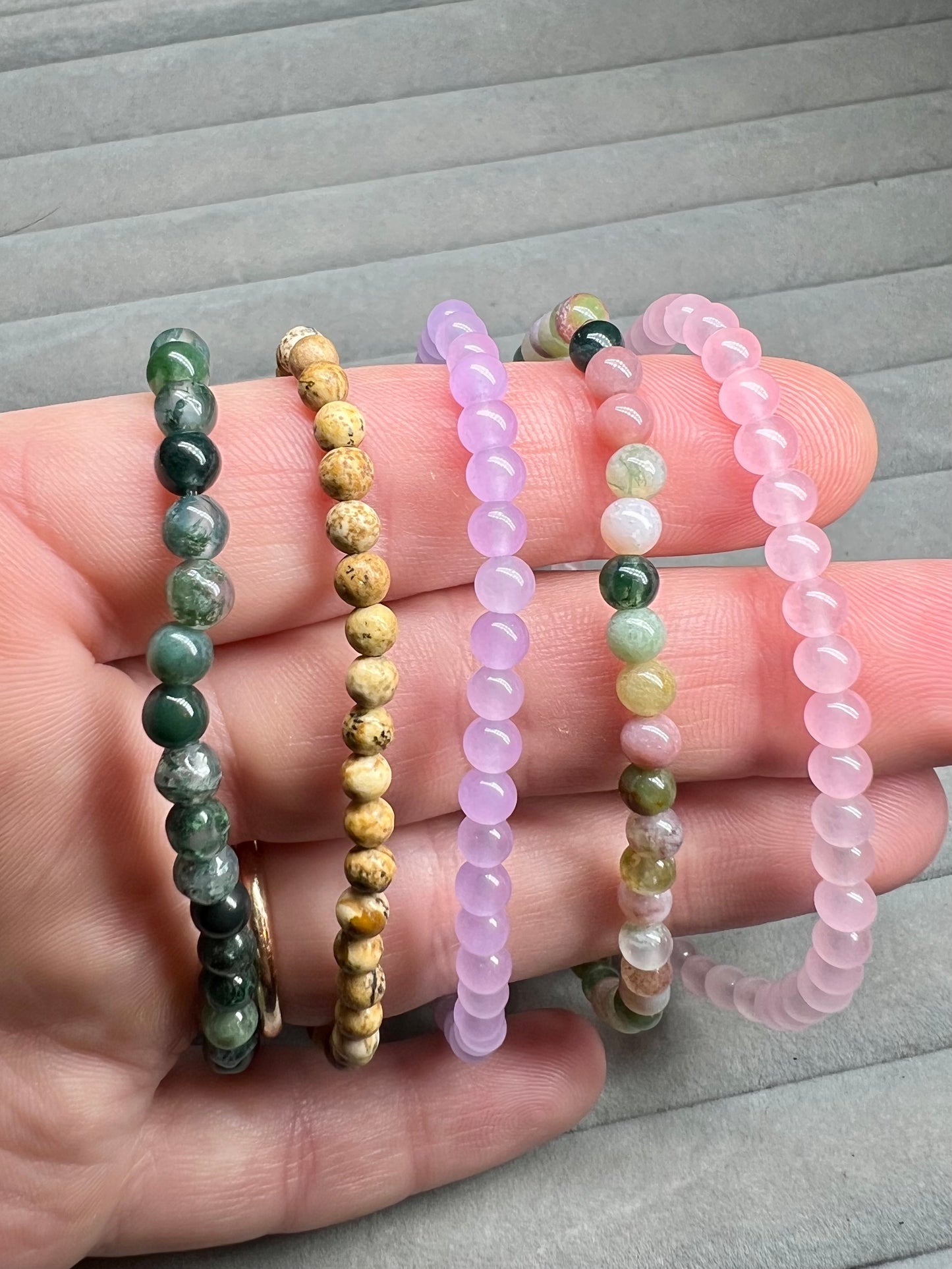 Semi precious gem stone bracelets