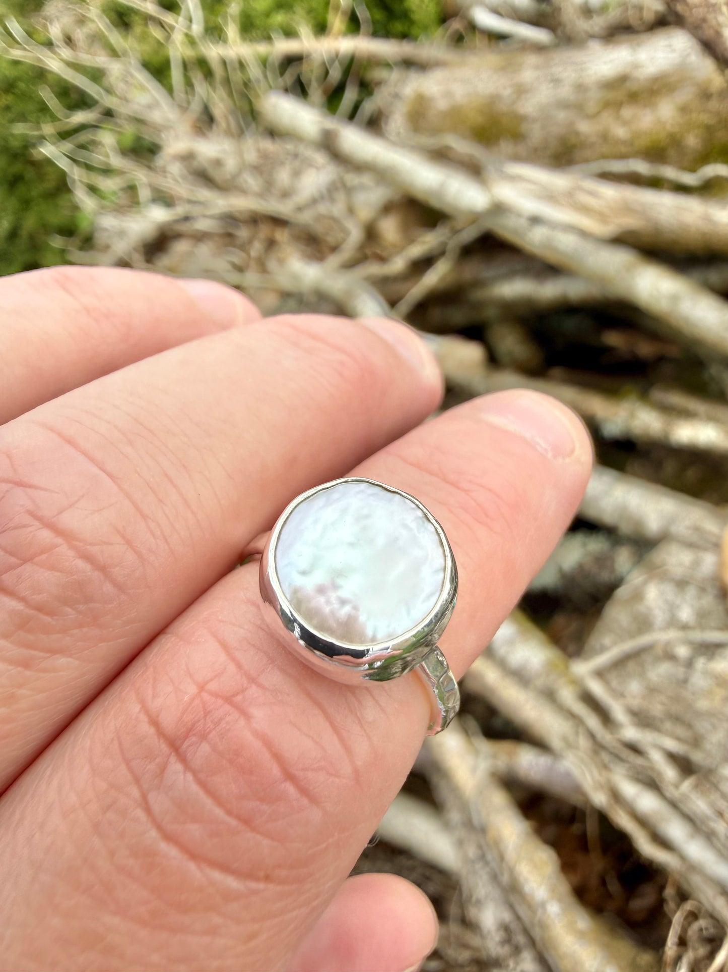 Fresh water pearl ring Size L *SECONDS*