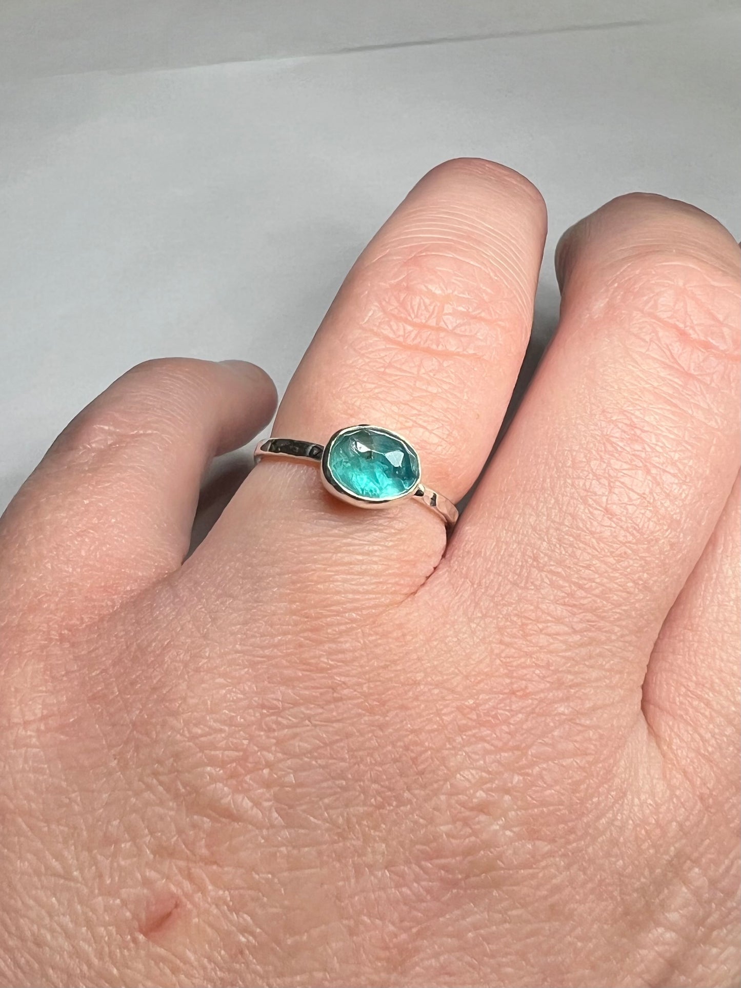 Apatite ring - size UK L