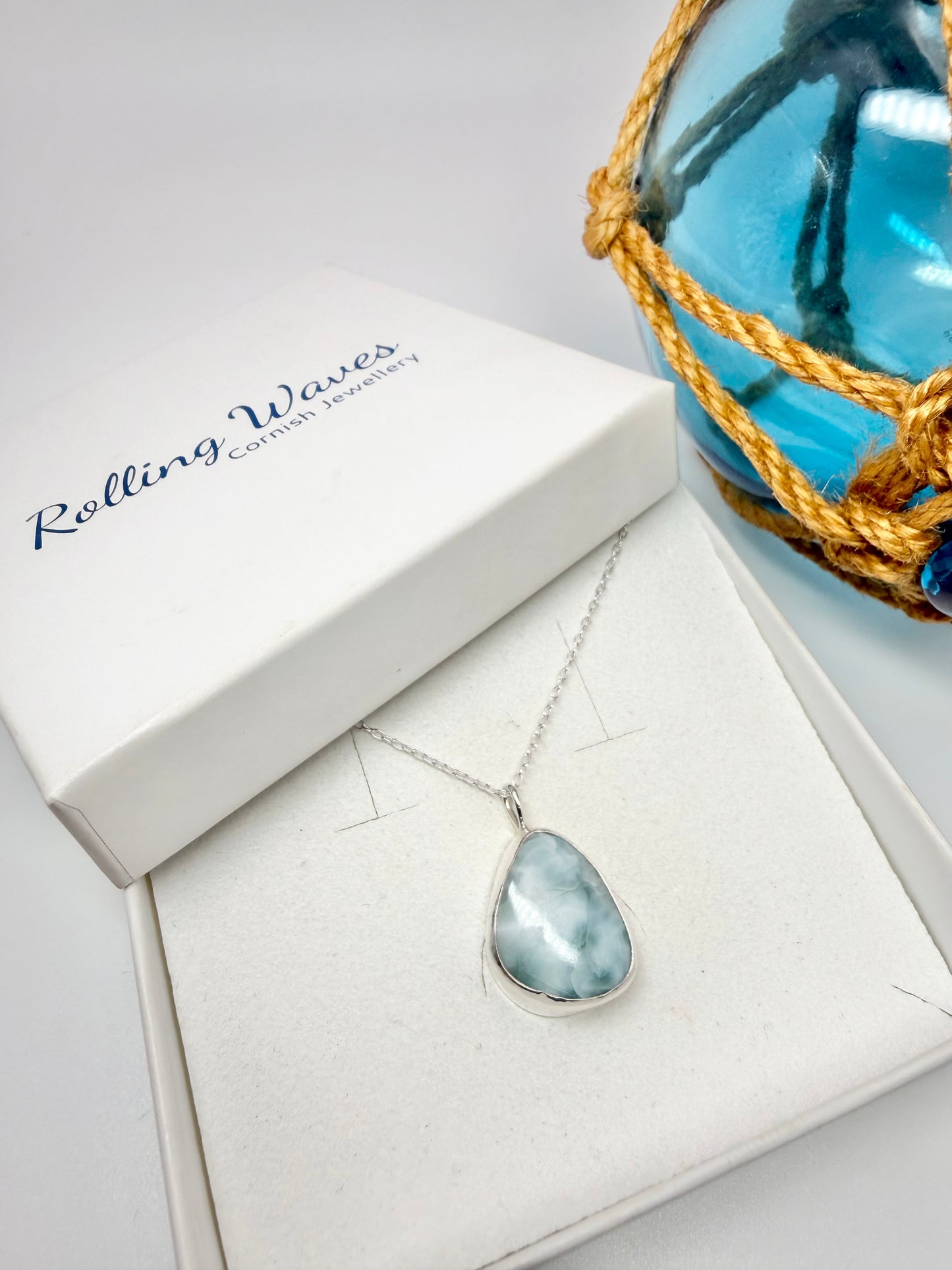 Larimar pendant necklace