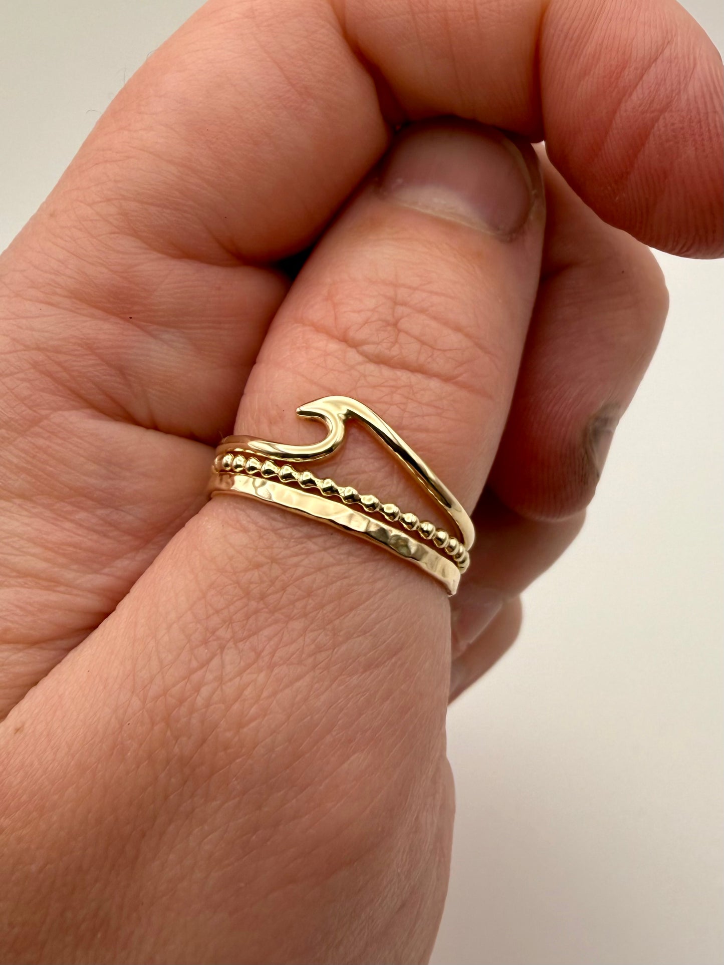 9ct yellow gold stacking ring/rings