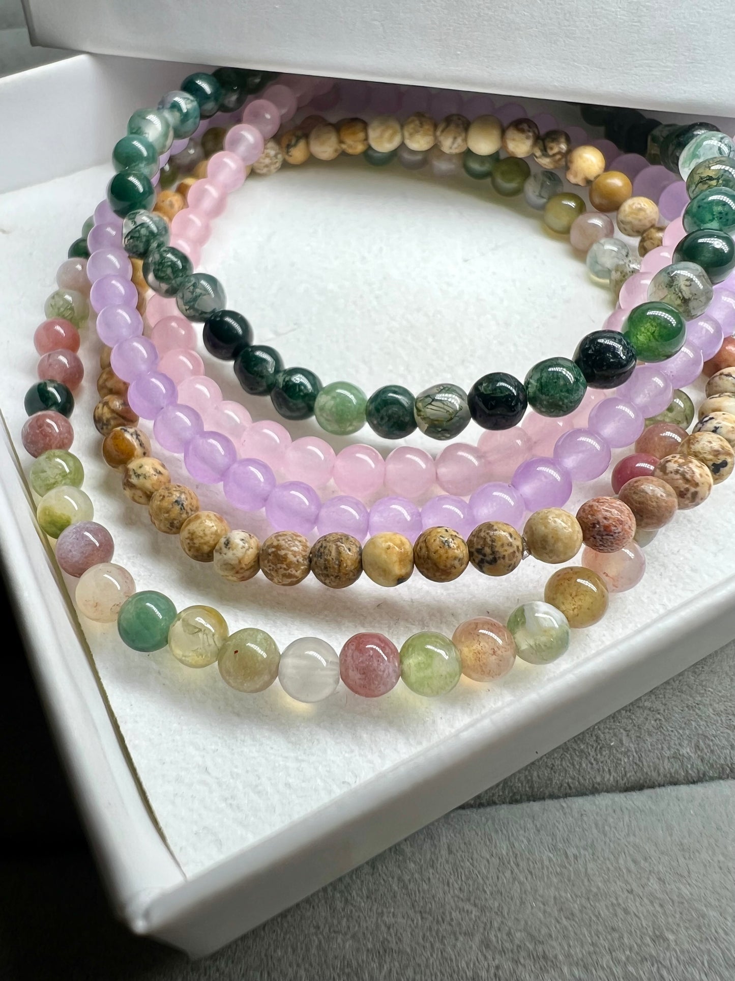 Semi precious gem stone bracelets