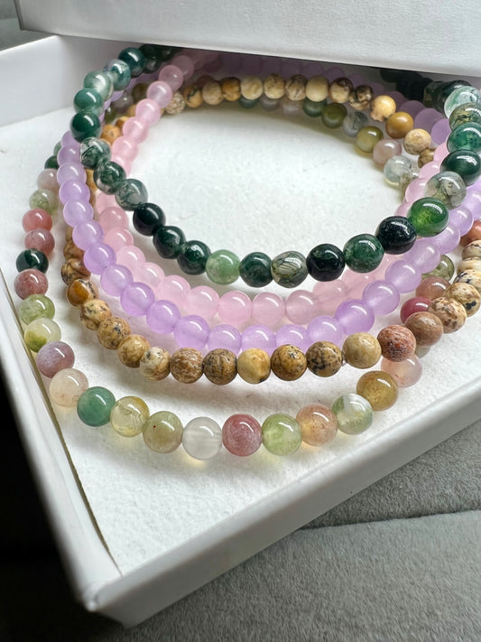 Semi precious gem stone bracelets