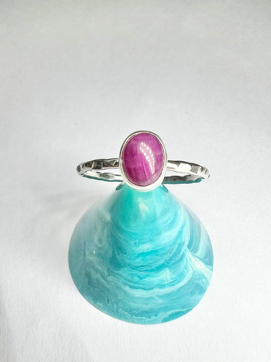 Ruby stacking ring - Size R1/2
