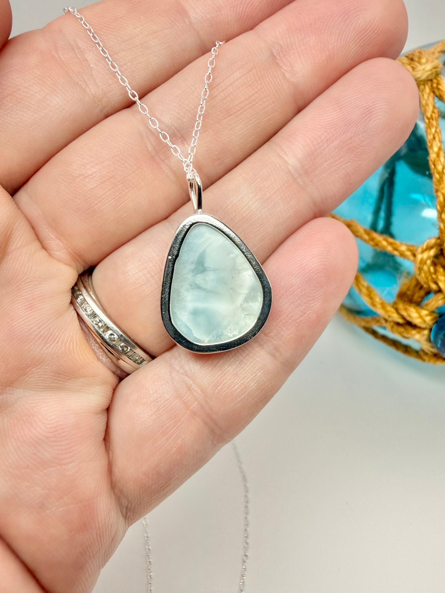 Larimar pendant necklace