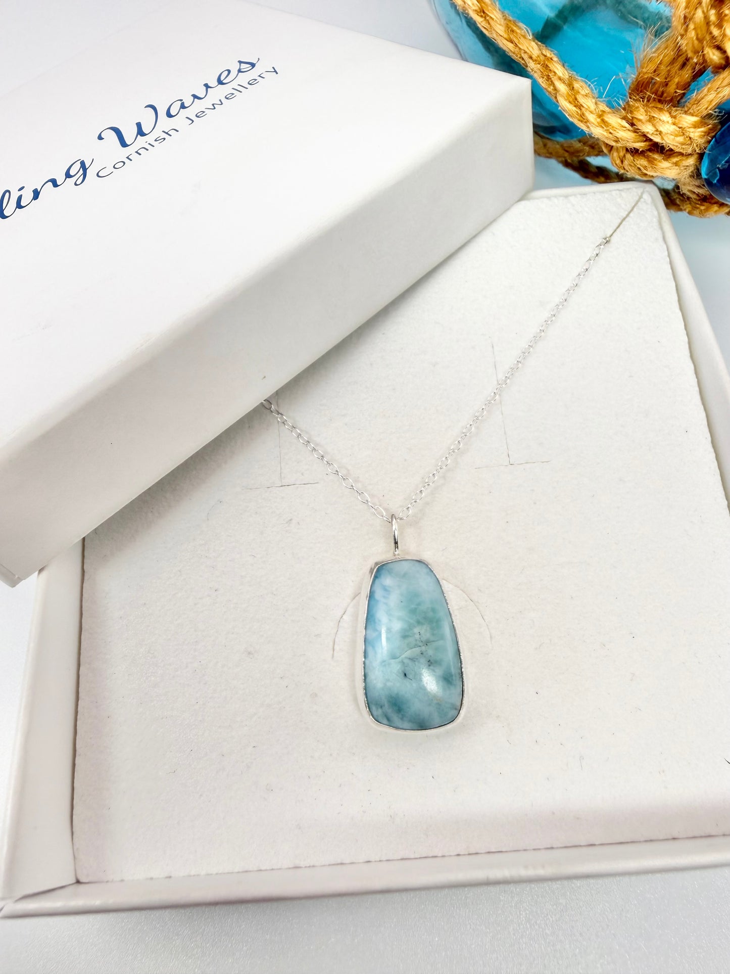 Larimar pendant necklace