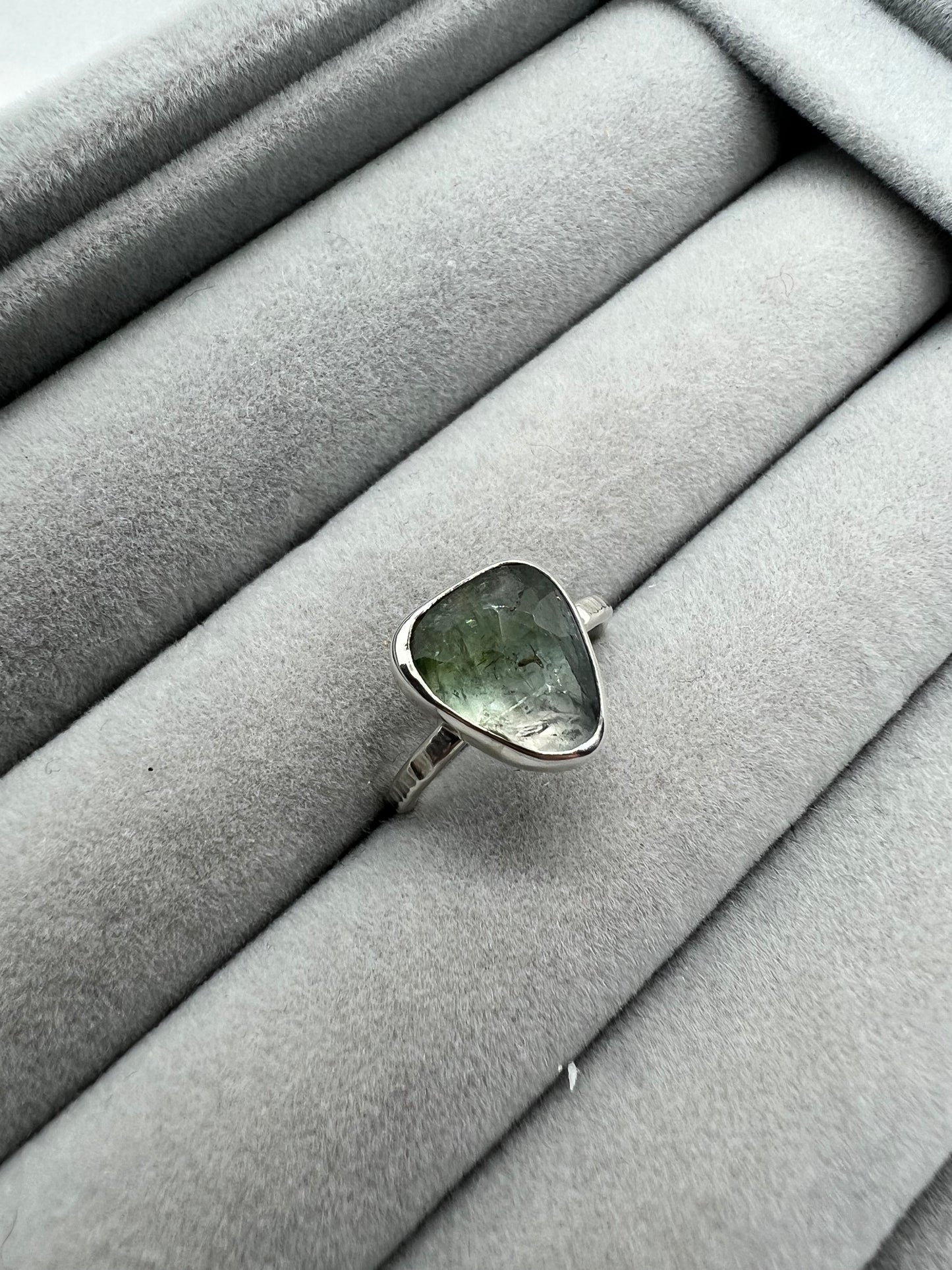 Green Tourmaline ring size K