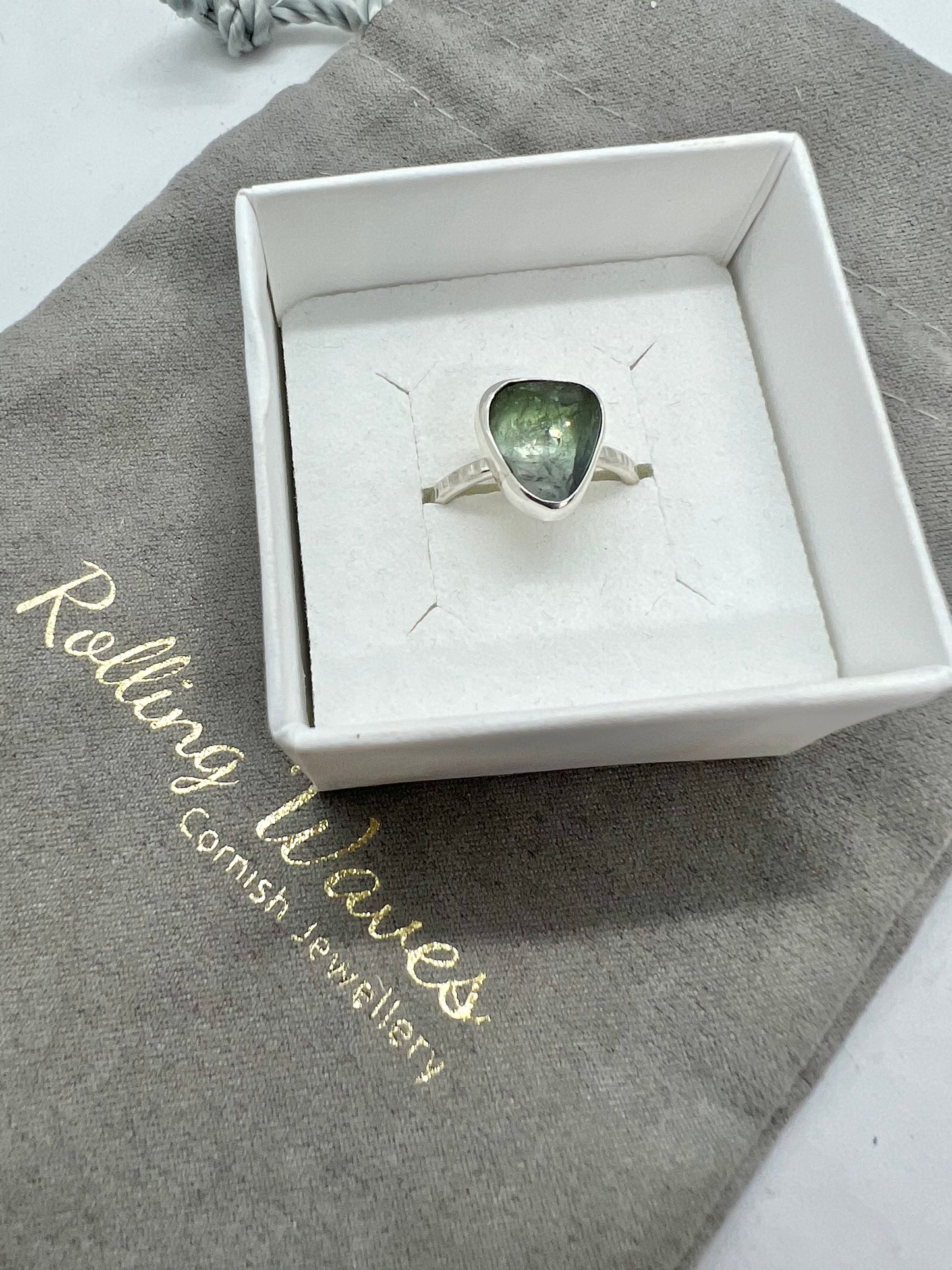 Green Tourmaline ring size K
