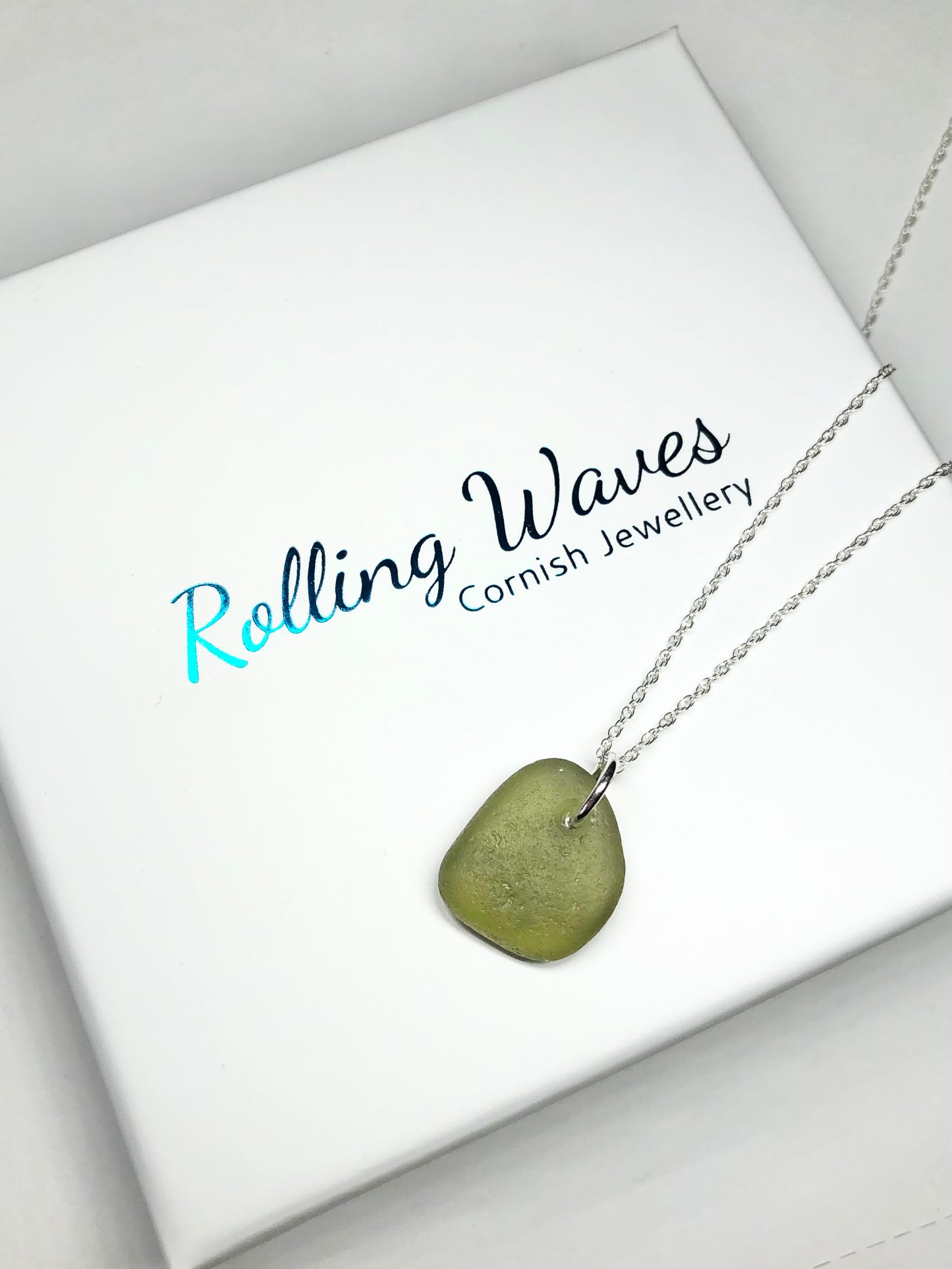 Cornish sea glass necklace