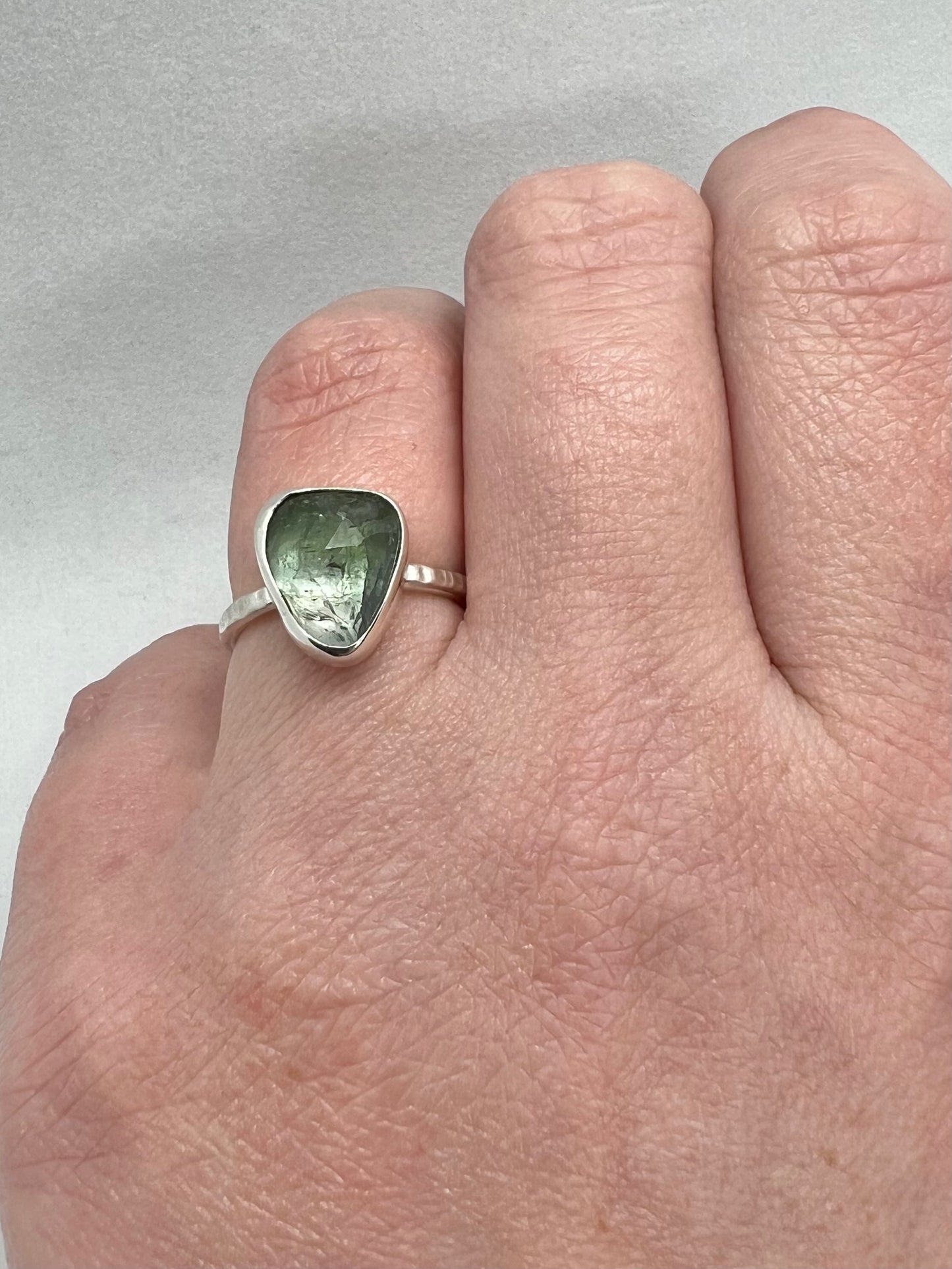 Green Tourmaline ring size K