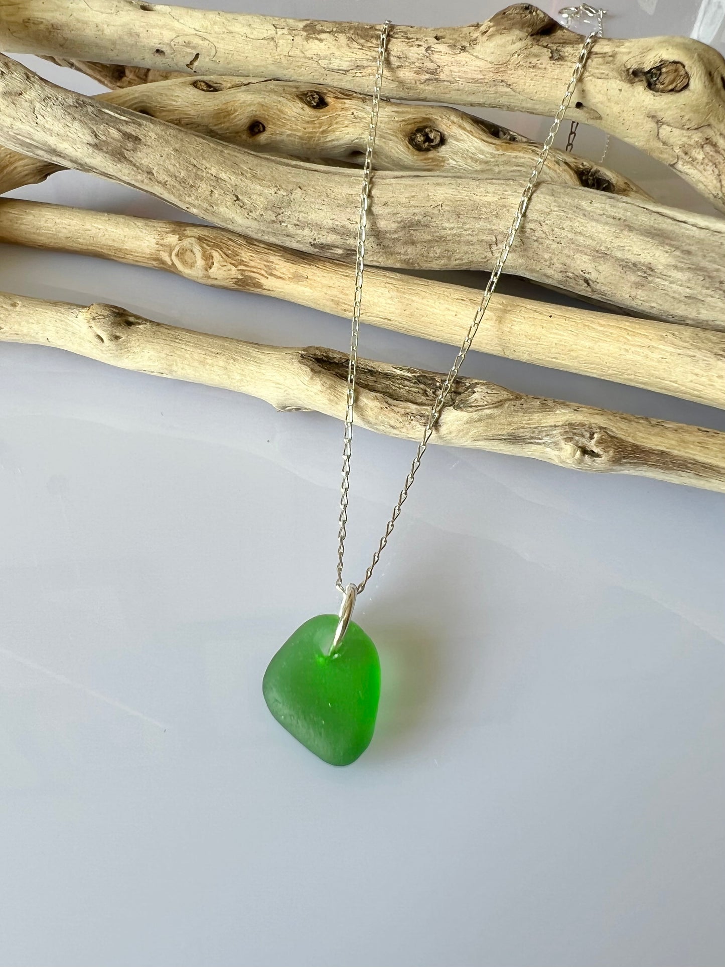 Cornish sea glass necklace